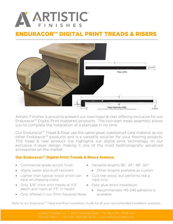 Enduracor Digital Print Tread & Riser Sell Sheet
